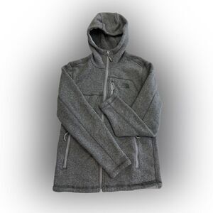The North Face Jacket Men's S Gray  Gordon Lyons Hoodie Full Zip Sweater Fleece